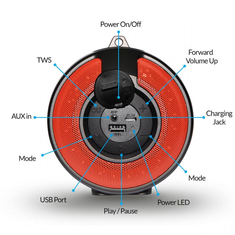 Axess SPBL1010 BLACK Wireless BT